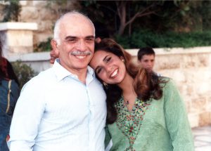 HM King Hussein bin Talal and his daughter HRH Princess Haya bint Al Hussein